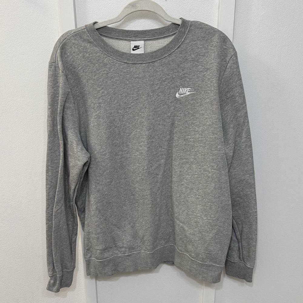 Nike Heather Gray Crewneck Sweatshirt